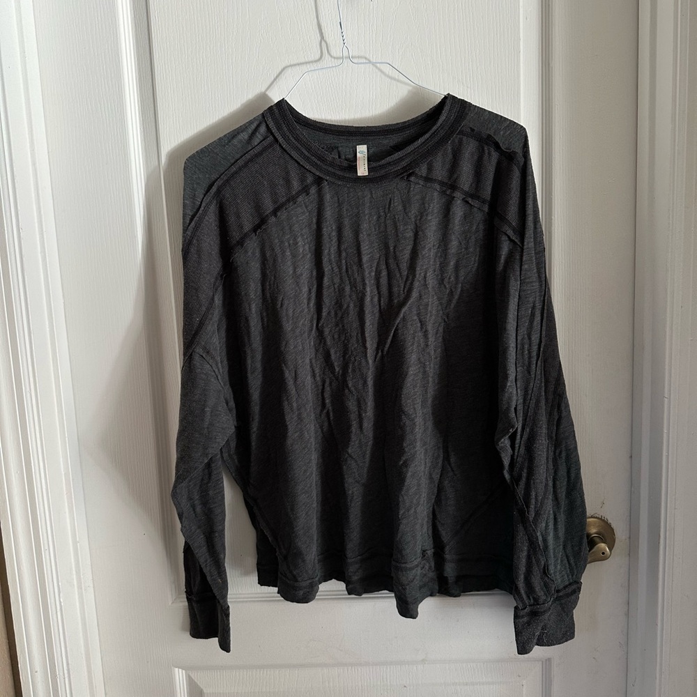 FP Movement by Free People Black Long Sleeve Tee